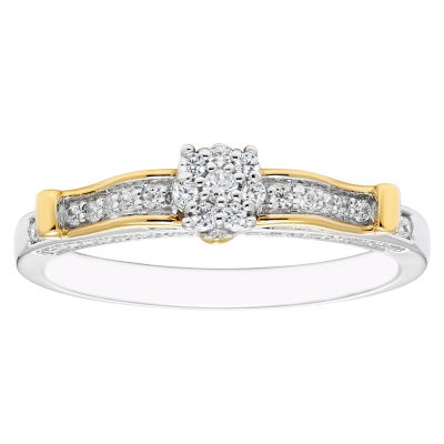 Enchanted Disney Fine Jewelry 1/4 CT.T.W. Natural Diamond 10K Gold Engagement Ring