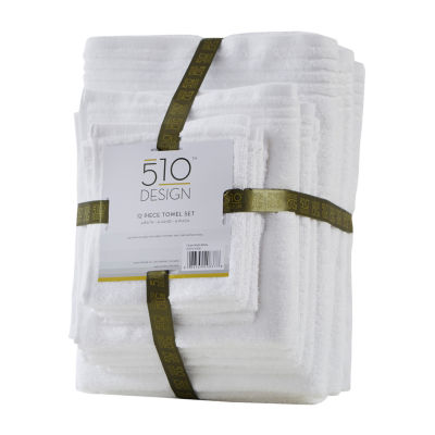 510 Design Big Bundle 12-pc. Quick Dry Solid Bath Towel Set