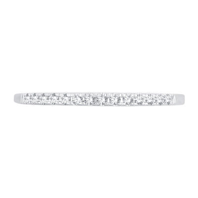 Womens Diamond Accent Natural White 10K Gold Wedding Band