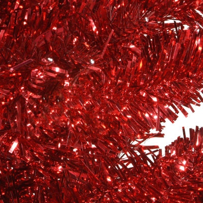 National Tree Co. Red Tinsel 6 Foot Christmas Tree