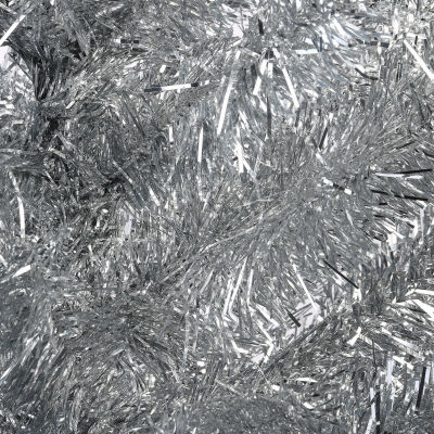 National Tree Co. Silver Tinsel 6 Foot Christmas Tree