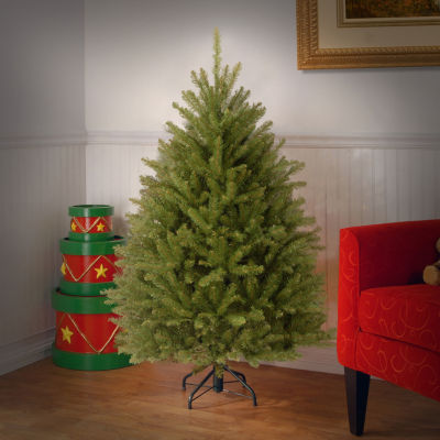 National Tree Co. Dunhill Fir Hinged 4 1/2 Foot Fir Christmas Tree