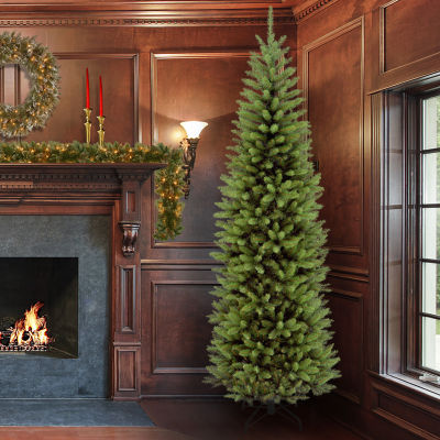 National Tree Co. 7 / Foot Kingswood Fir Hinged Pencil Christmas Tree