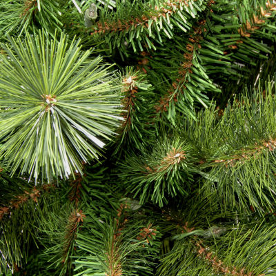 National Tree Co. Rocky Ridge Slim Pine 7 1/2 Foot Pre-Lit Pine Christmas Tree