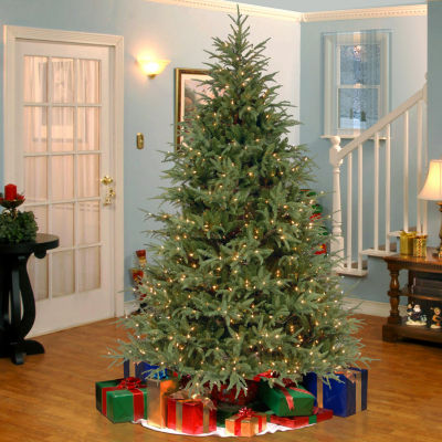 National Tree Co. Frasier Grande Hinged 7 1/2 Foot Pre-Lit Fir Christmas Tree
