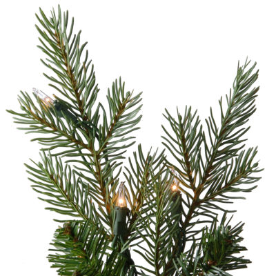 National Tree Co. Nordic Spruce Hinged / Foot Pre-Lit Spruce Christmas Tree