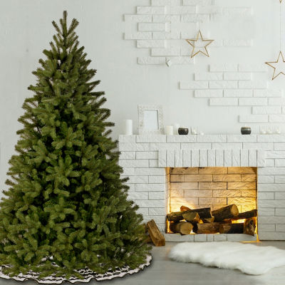 National Tree Co. "Feel-Real"" Downswept Douglas Fir Hinged""" 7 1/2 Foot Fir Christmas Tree