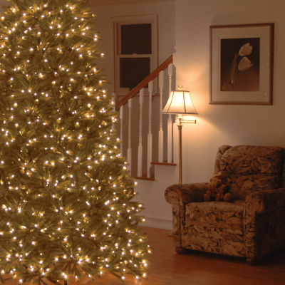 National Tree Co. Jersey Frasier Fir 7 1/2 Foot Pre-Lit Fir Christmas Tree