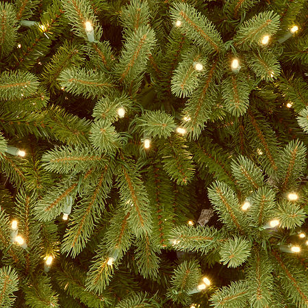 National Tree Co. Jersey Frasier Fir 7 1/2 Foot Pre-Lit Fir Christmas Tree, One Size, Green