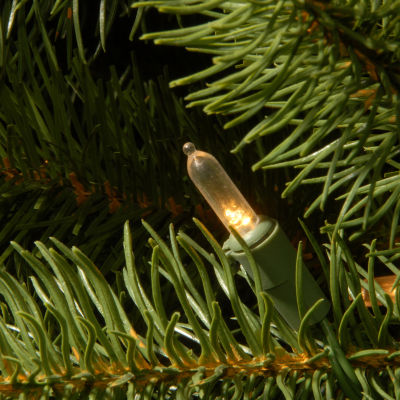 National Tree Co. Downswept Douglas Fir Slim Hinged 7 1/2 Foot Pre-Lit Fir Christmas Tree