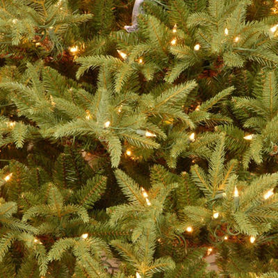 National Tree Co. Frasier Grande Hinged 7 1/2 Foot Pre-Lit Fir Christmas Tree