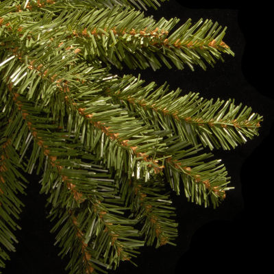 National Tree Co. Dunhill Fir Hinged 4 1/2 Foot Pre-Lit Fir Christmas Tree