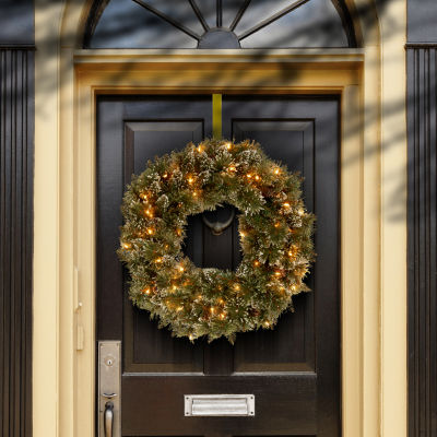 National Tree Co. Glittery Bristle Pine Indoor Outdoor Christmas Wreath