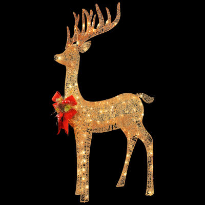 National Tree Co. Standing Reindeer Christmas Yard Art