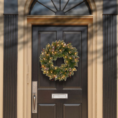 National Tree Co. Glittery Mountain Spruce Wreath