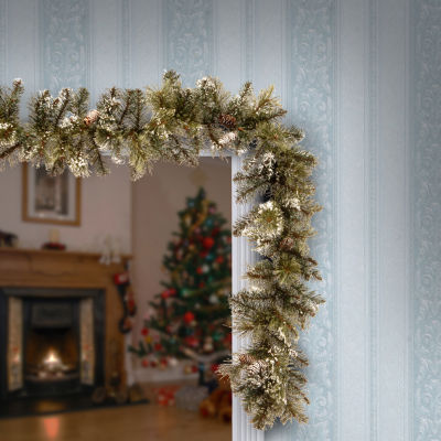 National Tree Co. Glittery Bristle Pine Indoor Outdoor Christmas Garland