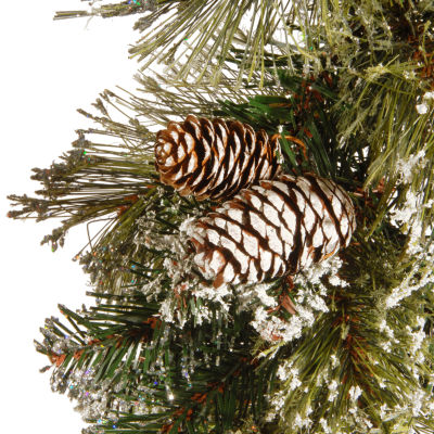 National Tree Co. Glittery Bristle Pine Indoor Outdoor Christmas Garland