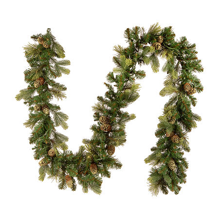 National Tree Co. Carolina Pine Indoor Outdoor Christmas Garland, One Size, Green