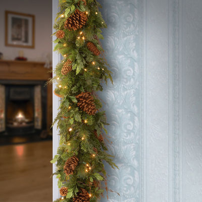 National Tree Co. Juniper Mix Pine Indoor Outdoor Christmas Garland