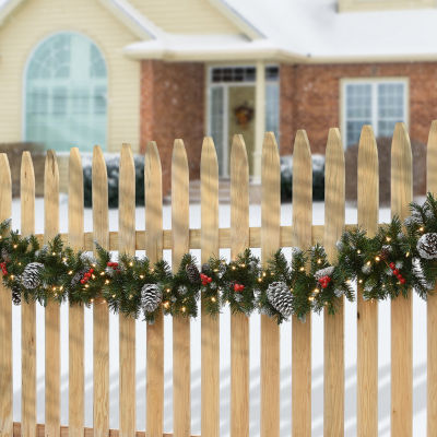 National Tree Co. Frosted Berry Indoor Outdoor Christmas Garland