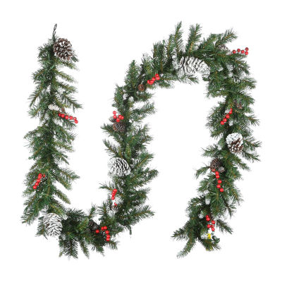 National Tree Co. Frosted Berry Indoor Outdoor Christmas Garland