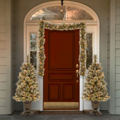 National Tree Co. Glittery Bristle Pine Christmas Indoor Outdoor Garland