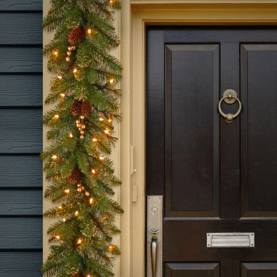 National Tree Co. Glittery Gold Pine Indoor Outdoor Christmas Garland