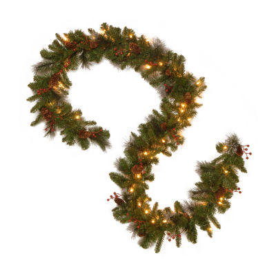 National Tree Co. Crestwood Spruce Indoor Outdoor Christmas Garland