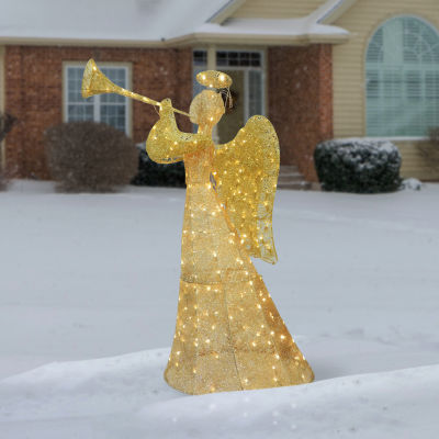 National Tree Co. Trumpeting Angel Christmas Holiday Yard Art