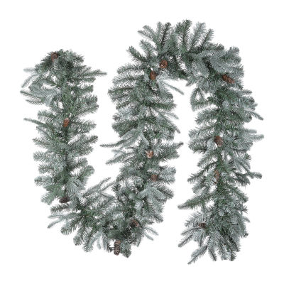 National Tree Co. Frosted Artic Spruce Feel Real Indoor Outdoor Christmas Garland