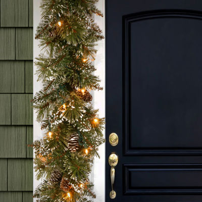 National Tree Co. Glittery Bristle Pine Christmas Indoor Outdoor Garland