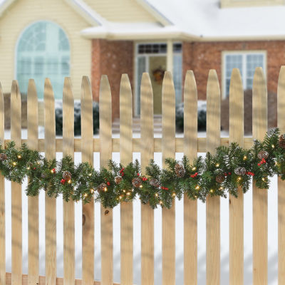 National Tree Co. Glittery Mountain Spruce Indoor Outdoor Christmas Garland