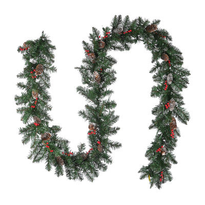 National Tree Co. Glittery Mountain Spruce Indoor Outdoor Christmas Garland