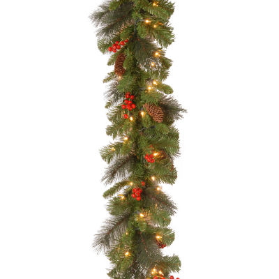 National Tree Co. Crestwood Spruce Indoor Outdoor Christmas Garland