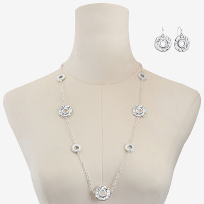 Liz Claiborne Strand Necklace And Drop Earring 2-pc. Jewelry Set