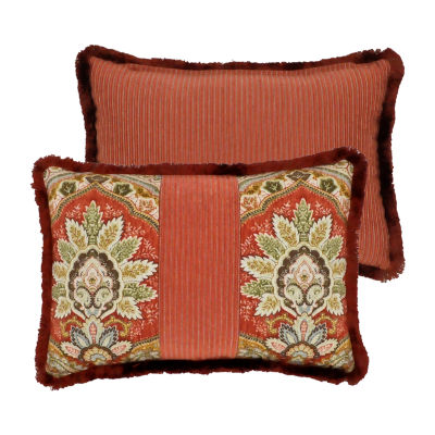 Rose Tree Harrogate Paisley Breakfast Rectangular Throw Pillows