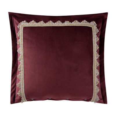 Rose Tree Emmaline Velvet Embroidered Reversible Euro Sham