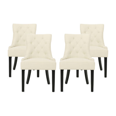 4 Piece Hayden Dining Chair Set Beige