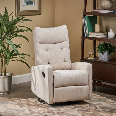 Swivel Tufted Track-Arm Recliner