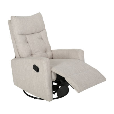 Swivel Tufted Track-Arm Recliner