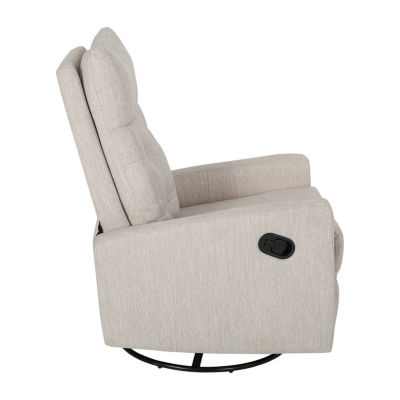 Swivel Tufted Track-Arm Recliner
