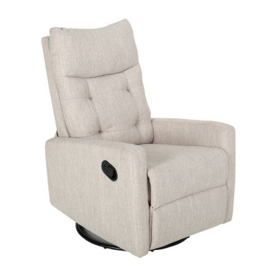 Swivel Tufted Track-Arm Recliner