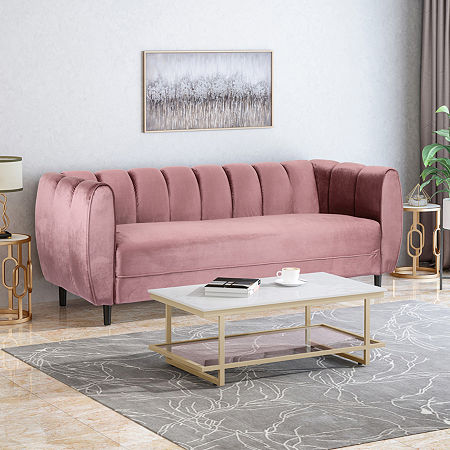 Bobran Track-Arm Sofa, One Size, Pink