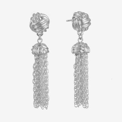 Monet Jewelry Tassel Womens Hypoallergenic Drop Earrings