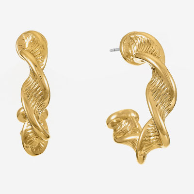 Monet Jewelry Twist Open Hoop Earrings