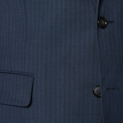 Stafford Coolmax All Season Ecomade Mens Stretch Fabric Classic Fit Striped Suit Jacket