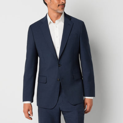 Stafford Coolmax All Season Ecomade Mens Stretch Fabric Classic Fit Striped Suit Jacket