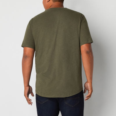 mutual weave Adaptive Big and Tall Mens Crew Neck Short Sleeve Easy-on + Easy-off T-Shirt