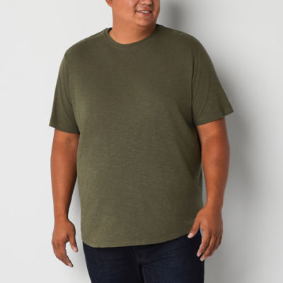 mutual weave Adaptive Big and Tall Mens Crew Neck Short Sleeve Easy-on + Easy-off T-Shirt