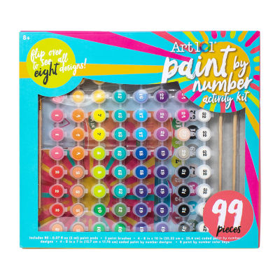 Art 101 Gallery Paint by Number Kit with 99 Pieces and Color Guide